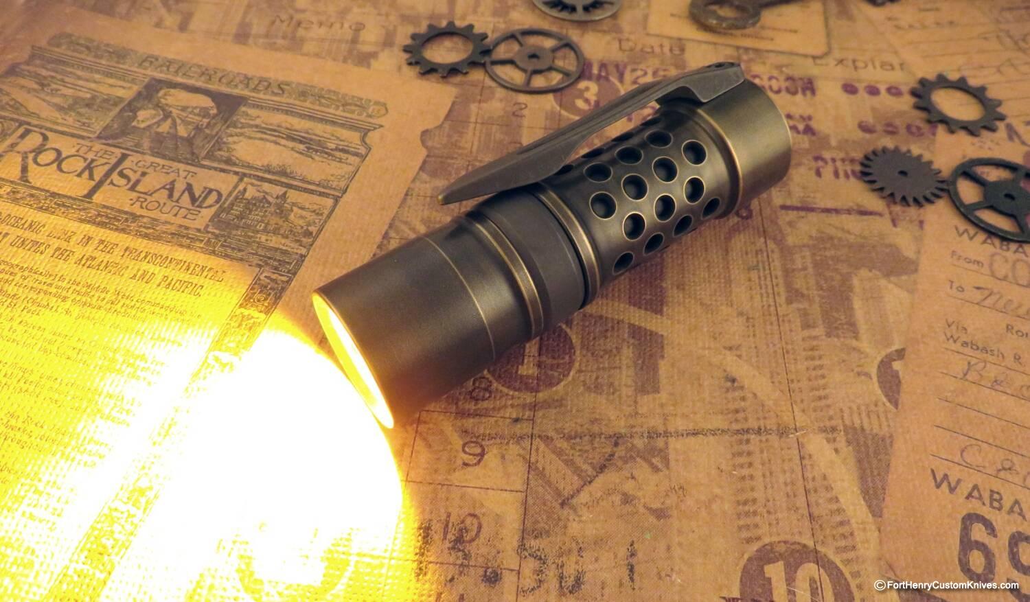 Barrel Custom Flashlight - Custom Brass M2JN - Dragon Driver - Image 4