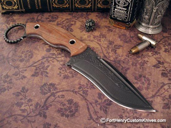 Black Dragon Forge - Hybrid Recurve Kerambit - Micarta