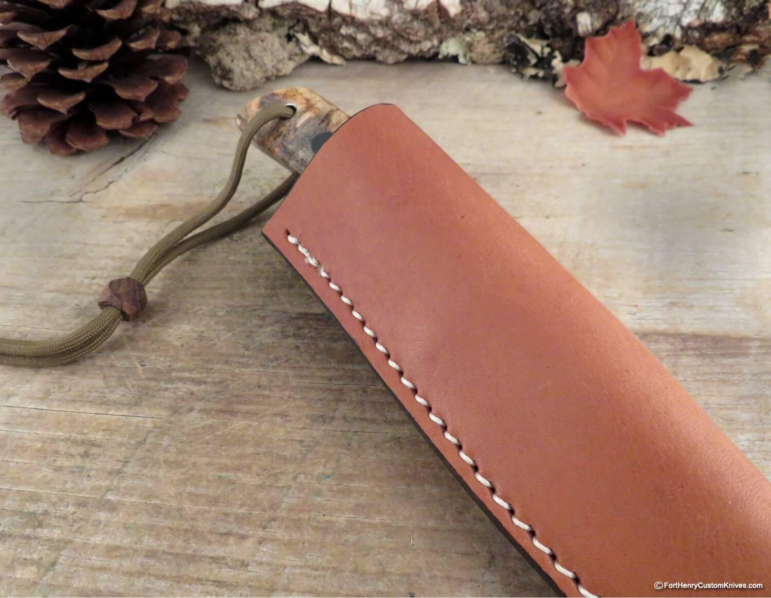 Hiroaki Ohta - Deep Woods Belt Knife - Buckeye Burl - Image 5