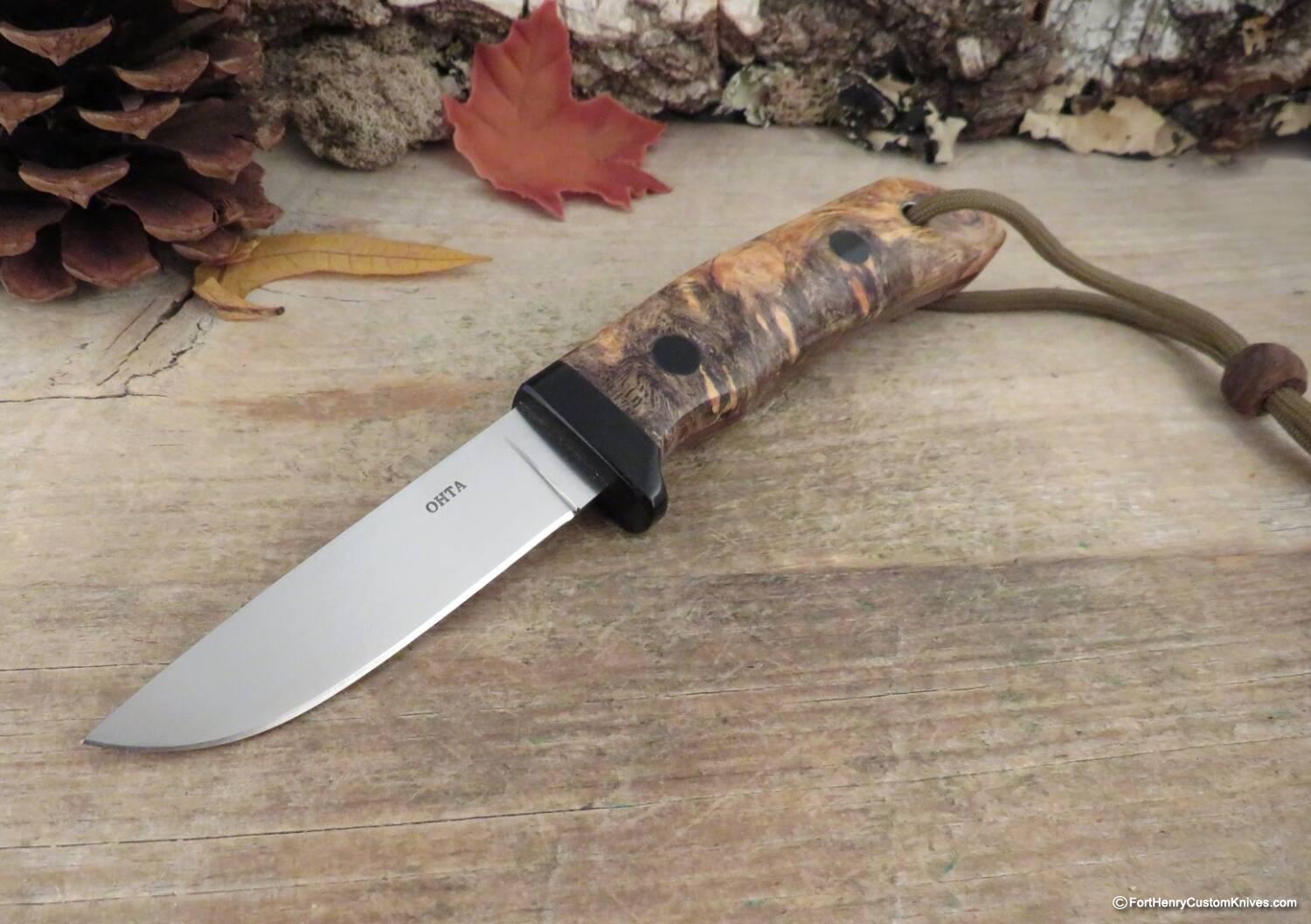 Hiroaki Ohta - Deep Woods Belt Knife - Buckeye Burl