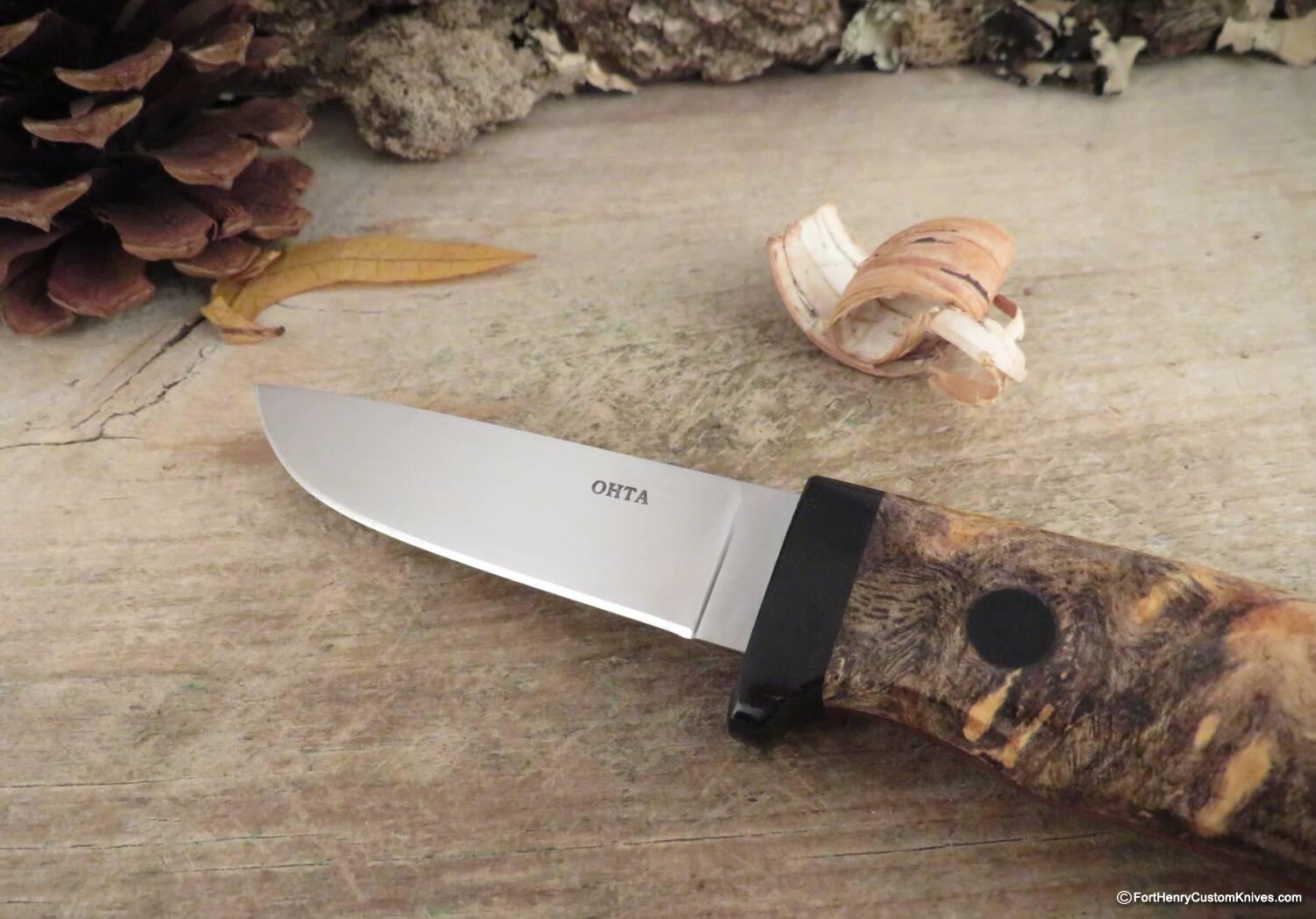 Hiroaki Ohta - Deep Woods Belt Knife - Buckeye Burl - Image 2