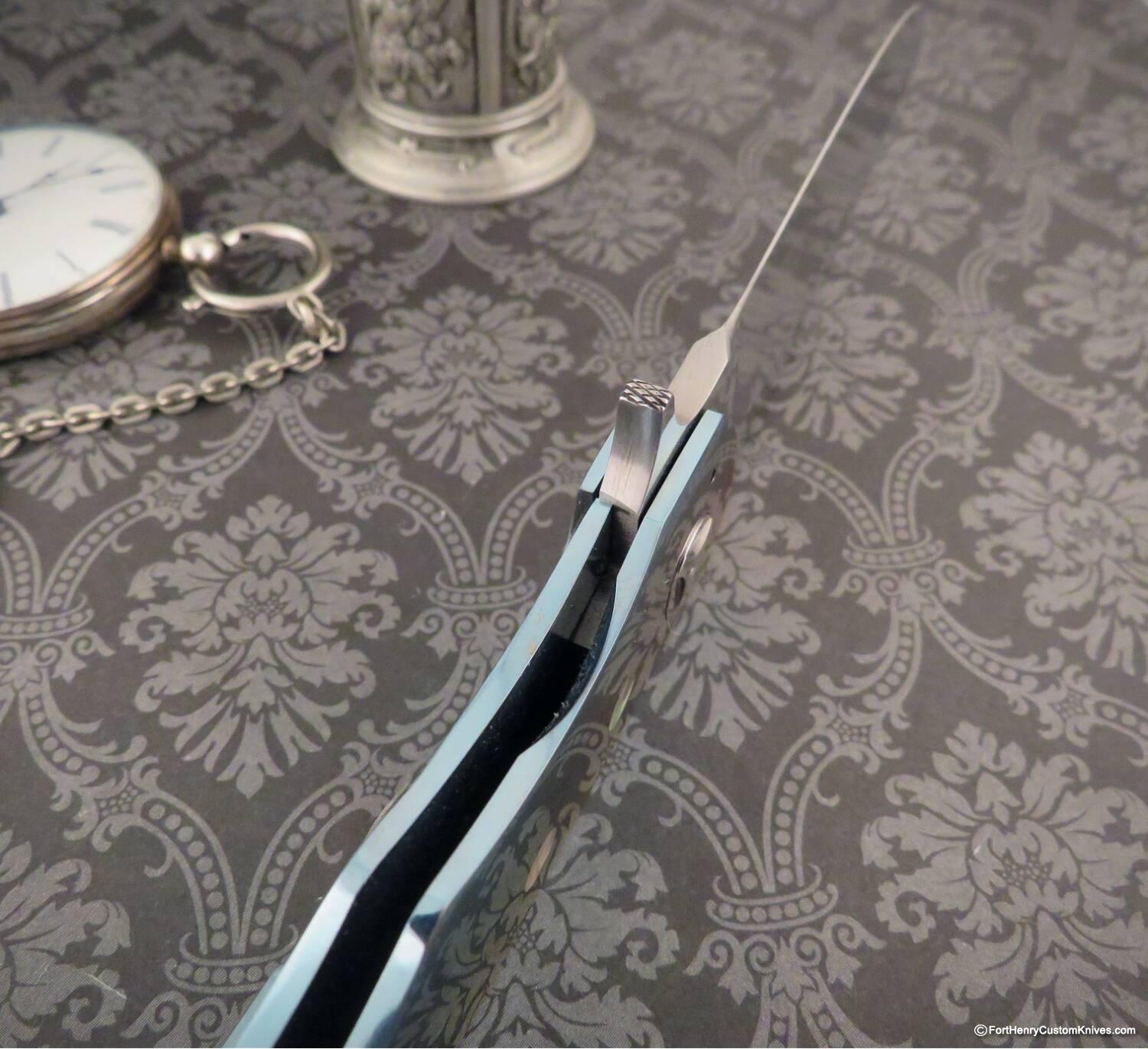 George Muller - LL-B Presentation Framelock Flipper - MOP Inlays - Image 4