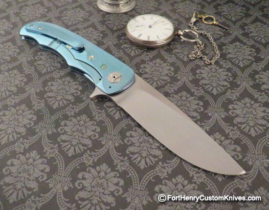 George Muller - LL-B Presentation Framelock Flipper - MOP Inlays - Image 5