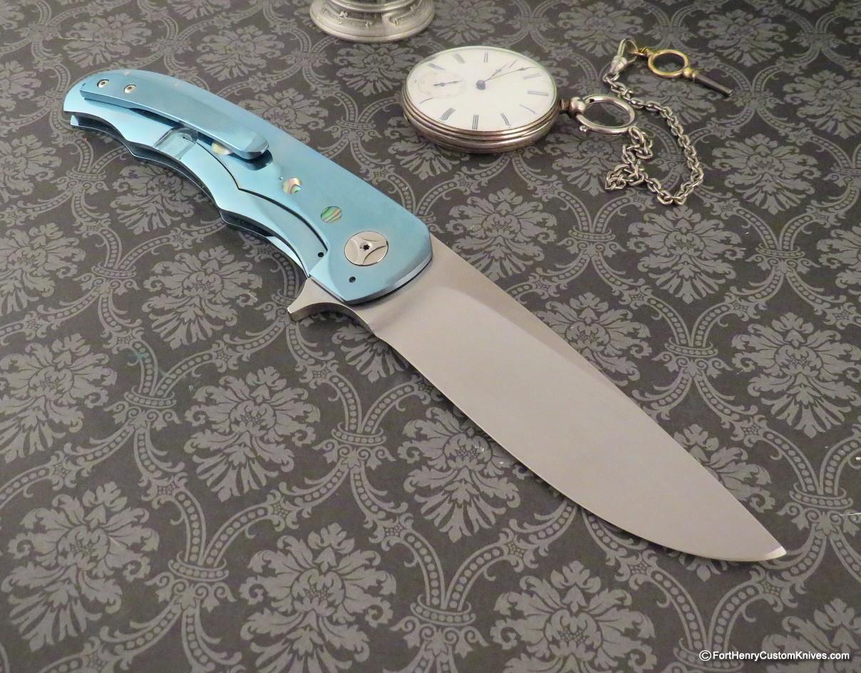 George Muller - LL-B Presentation Framelock Flipper - MOP Inlays - Image 5