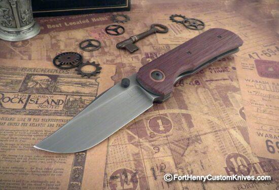 Jared Price - Fort Henry Bowie - Vintage Crosscut Micarta - CTXHP