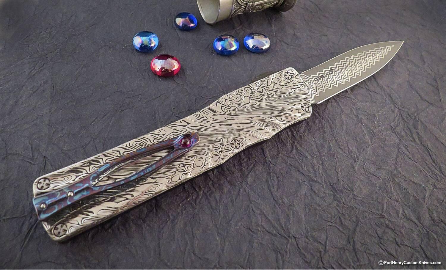 Brian Tighe - Rare Custom Twist Tighe OTF - Damasteel - DE