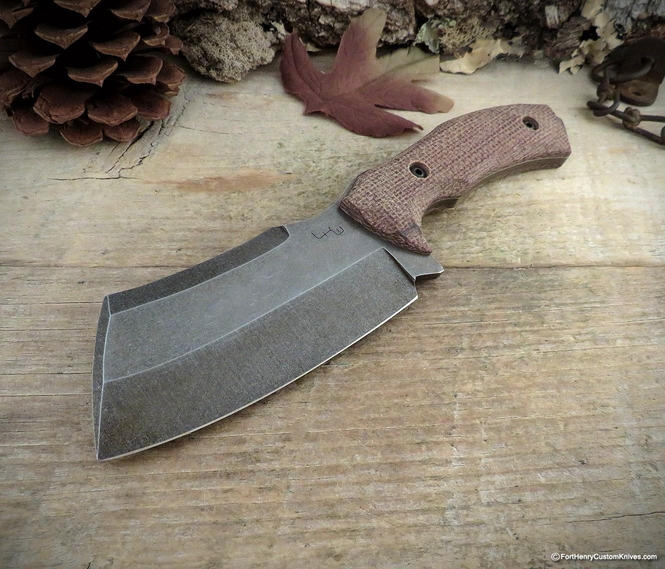 LKW Knives - Custom Survival Butcher - Burlap Micarta
