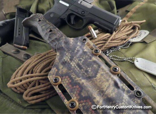 Ken Vehikite / Black Roc Knives - NEW Model - Custom Trencher Python - Image 7