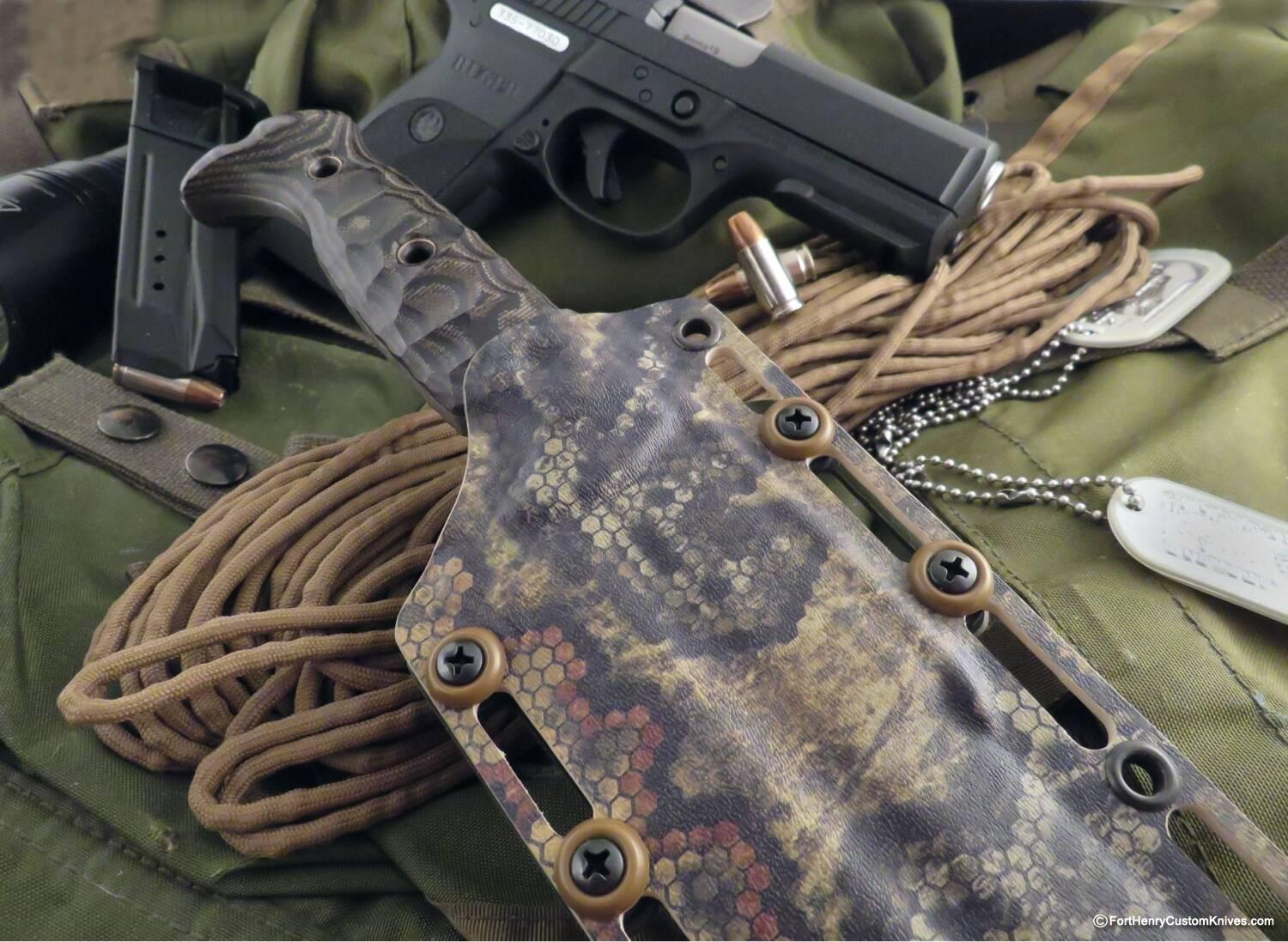 Ken Vehikite / Black Roc Knives - NEW Model - Custom Trencher Python - Image 7