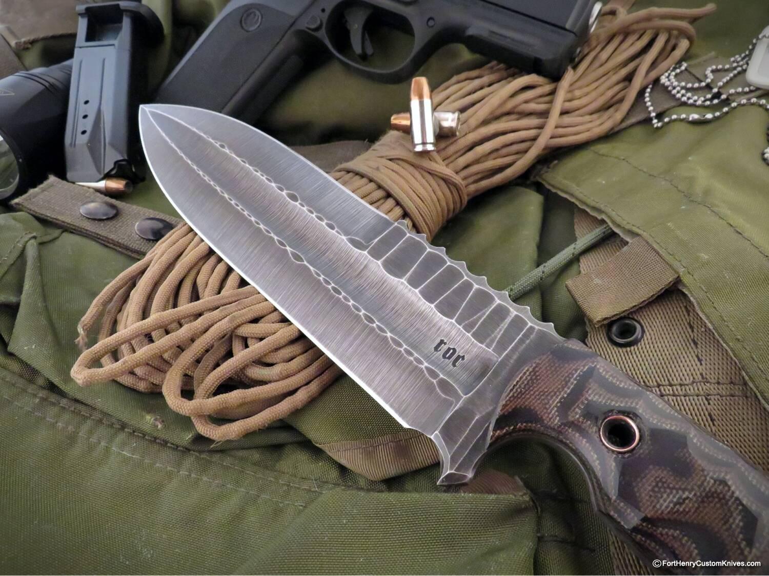 Ken Vehikite / Black Roc Knives - NEW Model - Custom Trencher Python - Image 5