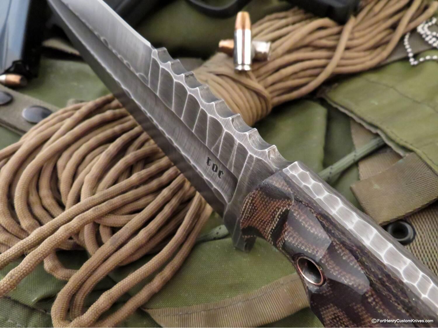 Ken Vehikite / Black Roc Knives - NEW Model - Custom Trencher Python - Image 2