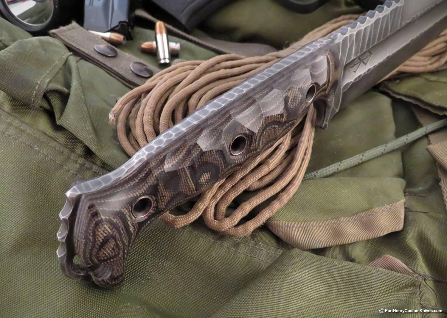 Ken Vehikite / Black Roc Knives - NEW Model - Custom Trencher Python - Image 4