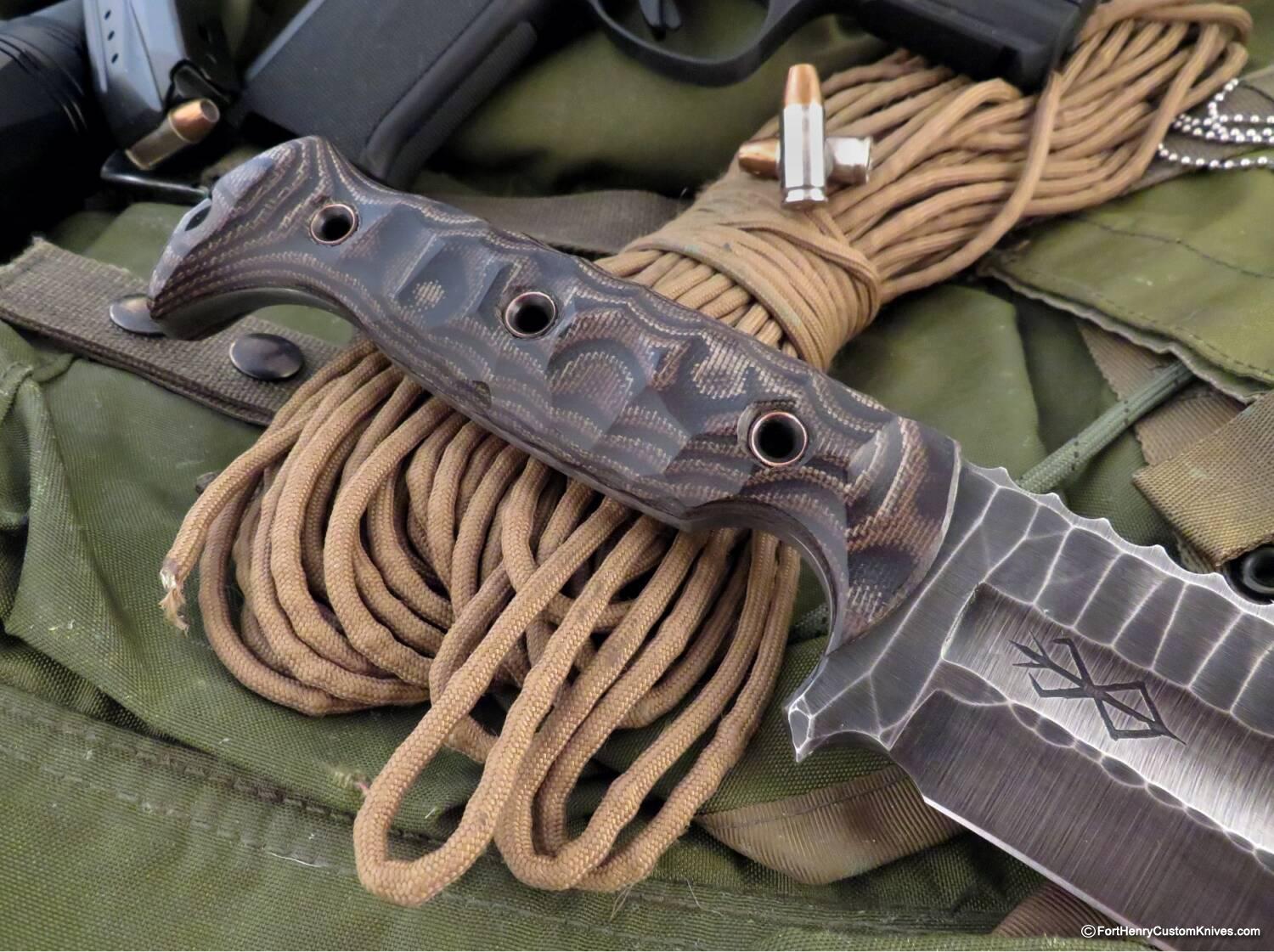 Ken Vehikite / Black Roc Knives - NEW Model - Custom Trencher Python - Image 3