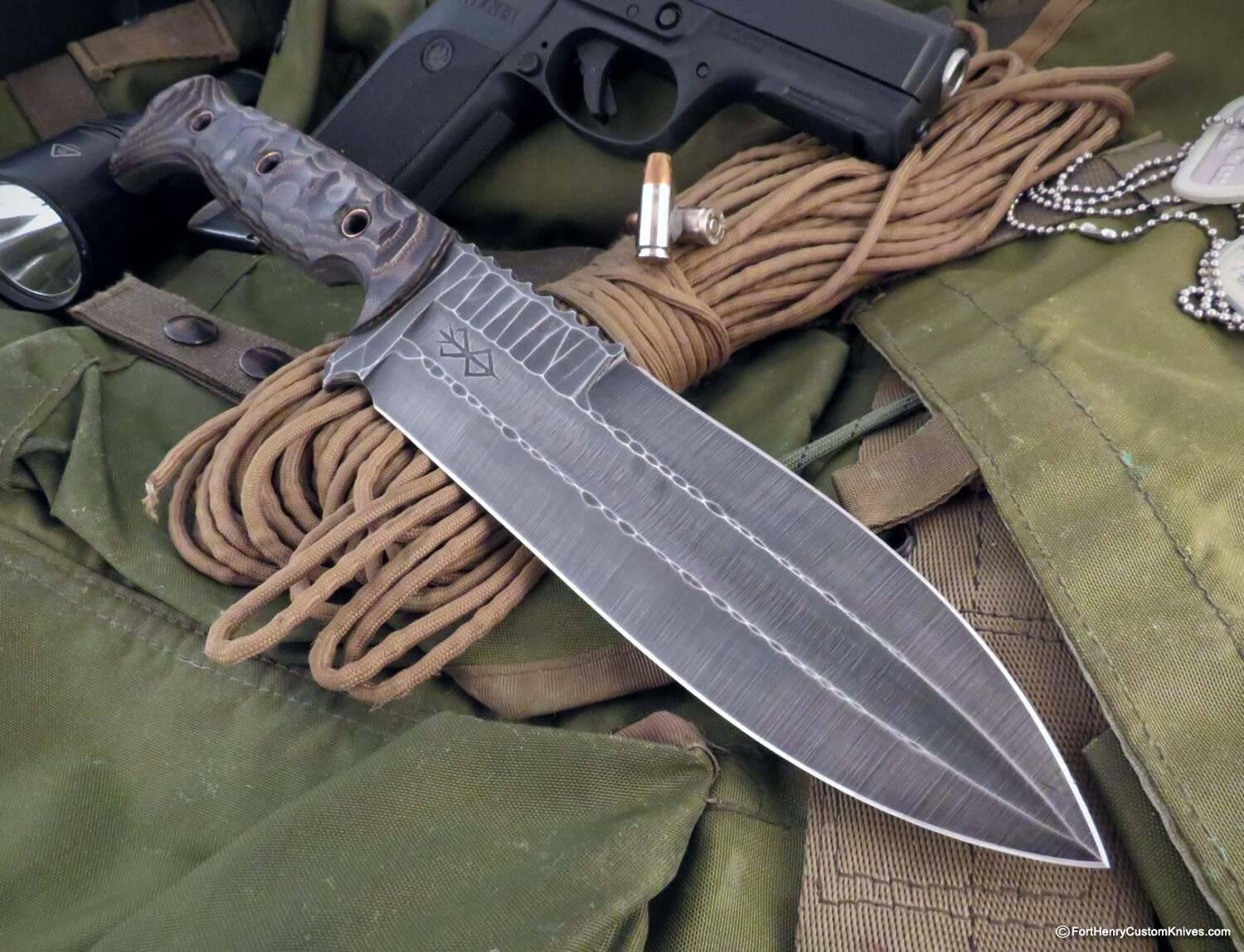 Ken Vehikite / Black Roc Knives - NEW Model - Custom Trencher Python