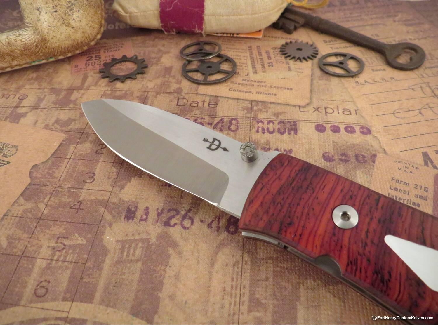 Bob Dozier - Folding Hunter - Cocobolo Burl - Image 2
