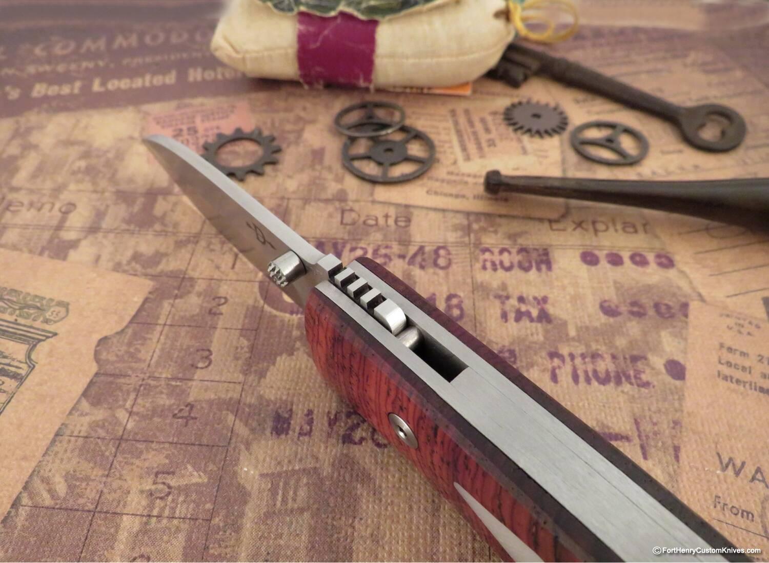 Bob Dozier - Folding Hunter - Cocobolo Burl - Image 3