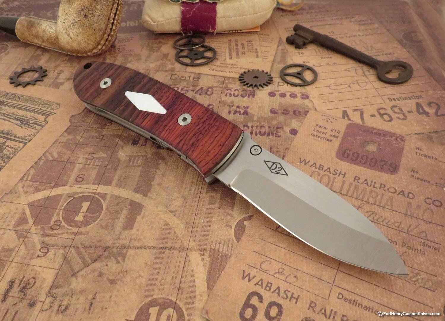 Bob Dozier - Folding Hunter - Cocobolo Burl - Image 5