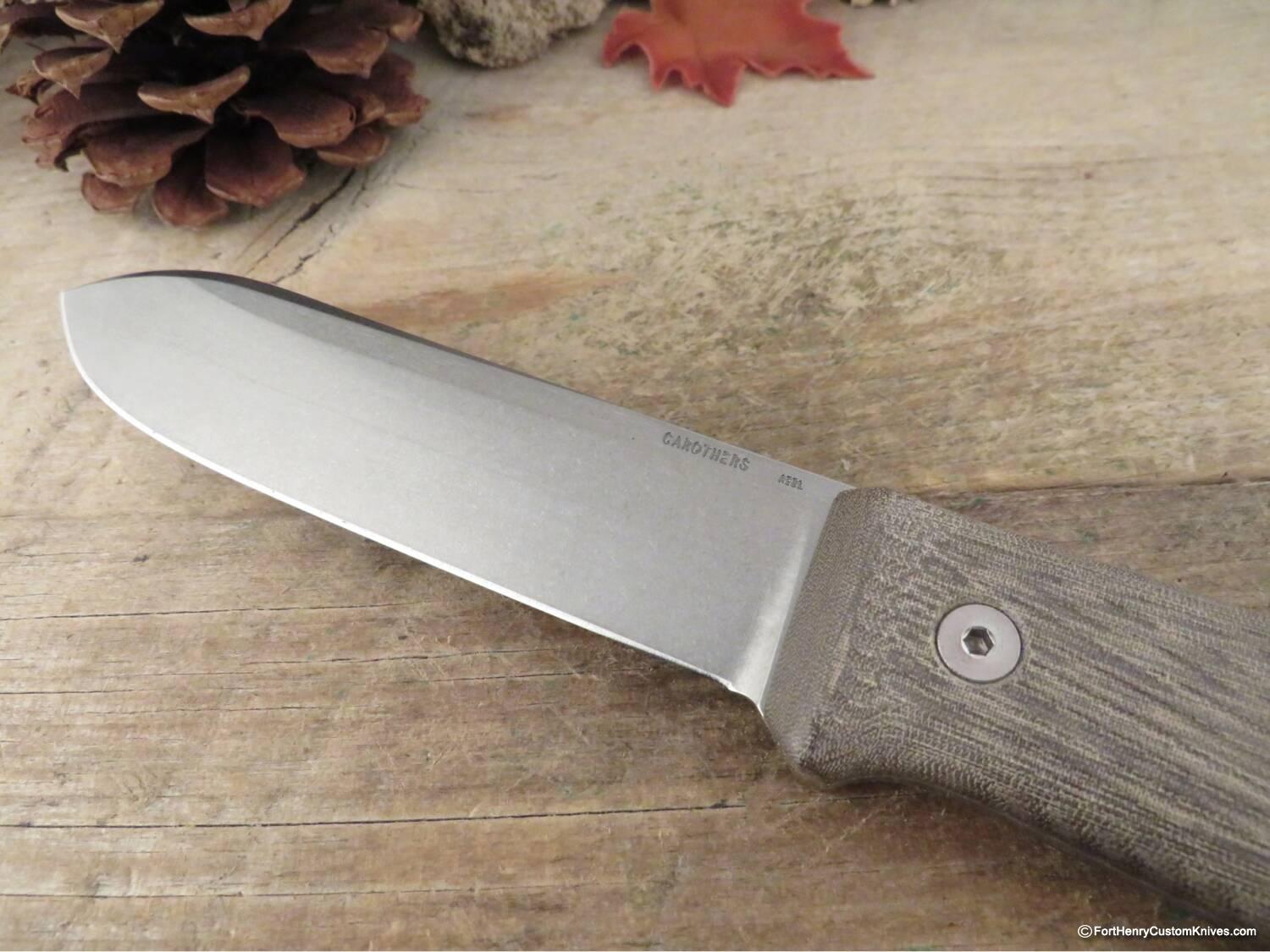Nathan Carothers - Rare Kephart Bushcraft - Green Micarta - Steel Choice - Image 4
