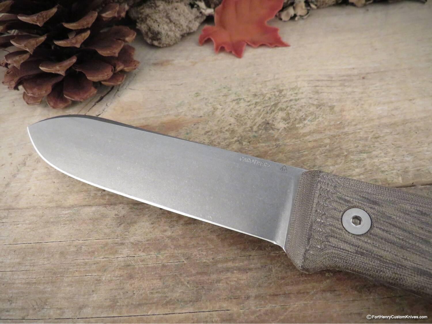 Nathan Carothers - Rare Kephart Bushcraft - Green Micarta - Steel Choice - Image 5