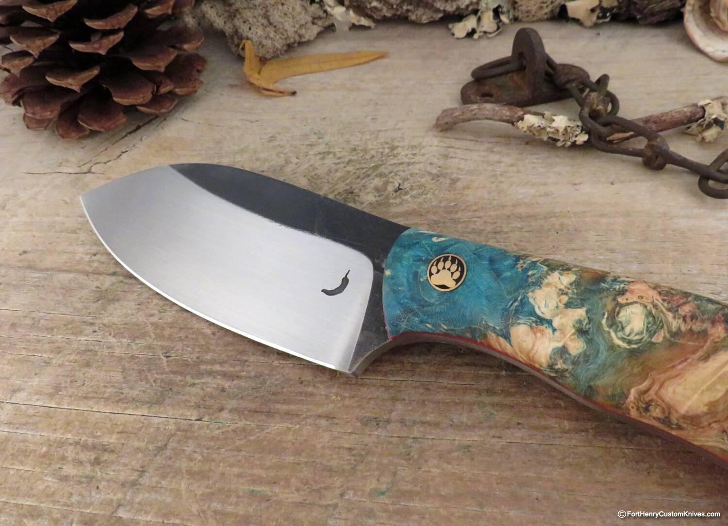 Trollsky Knives - Ghulbain - Stabilized Birch - Image 3