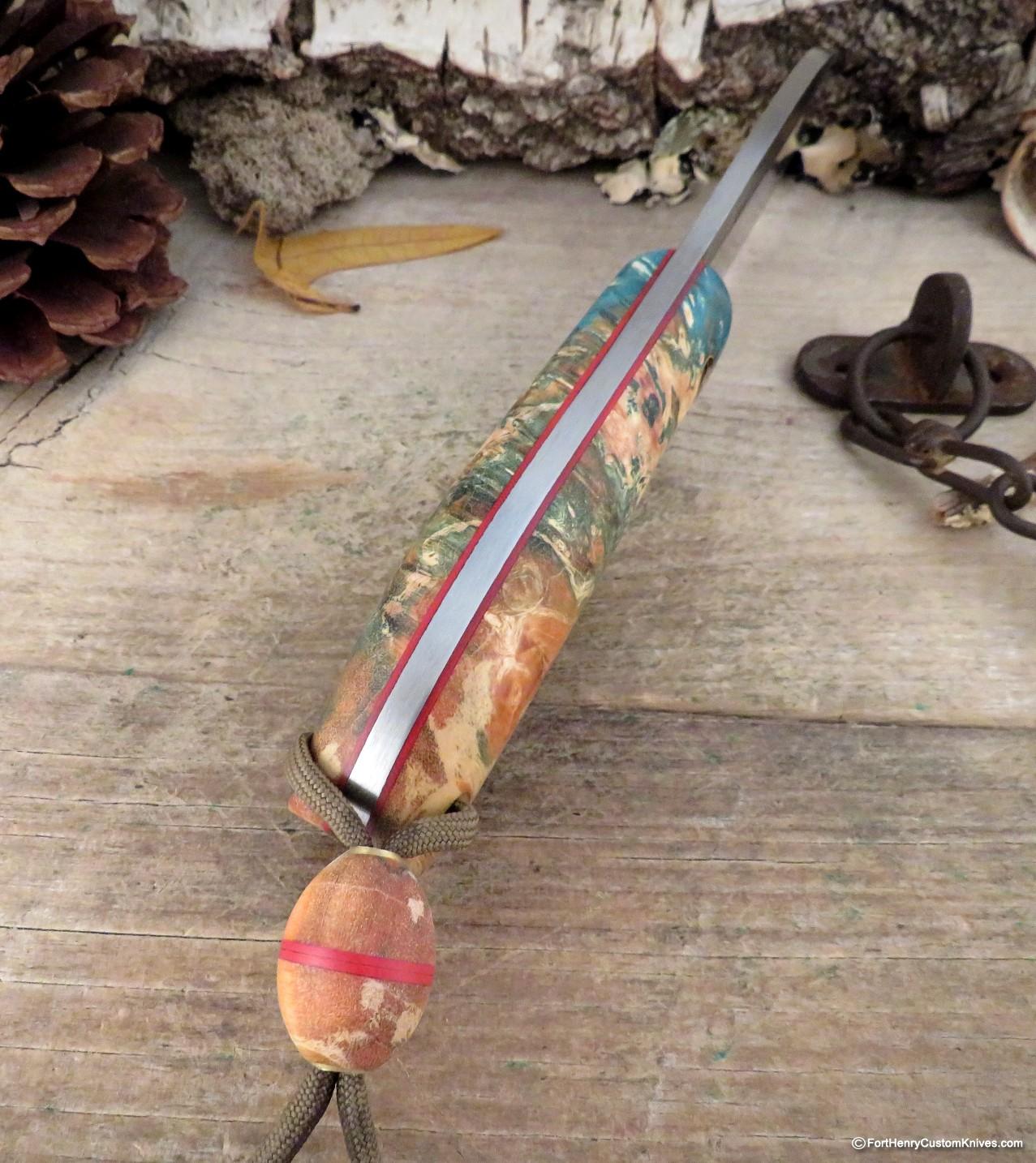 Trollsky Knives - Ghulbain - Stabilized Birch - Image 4