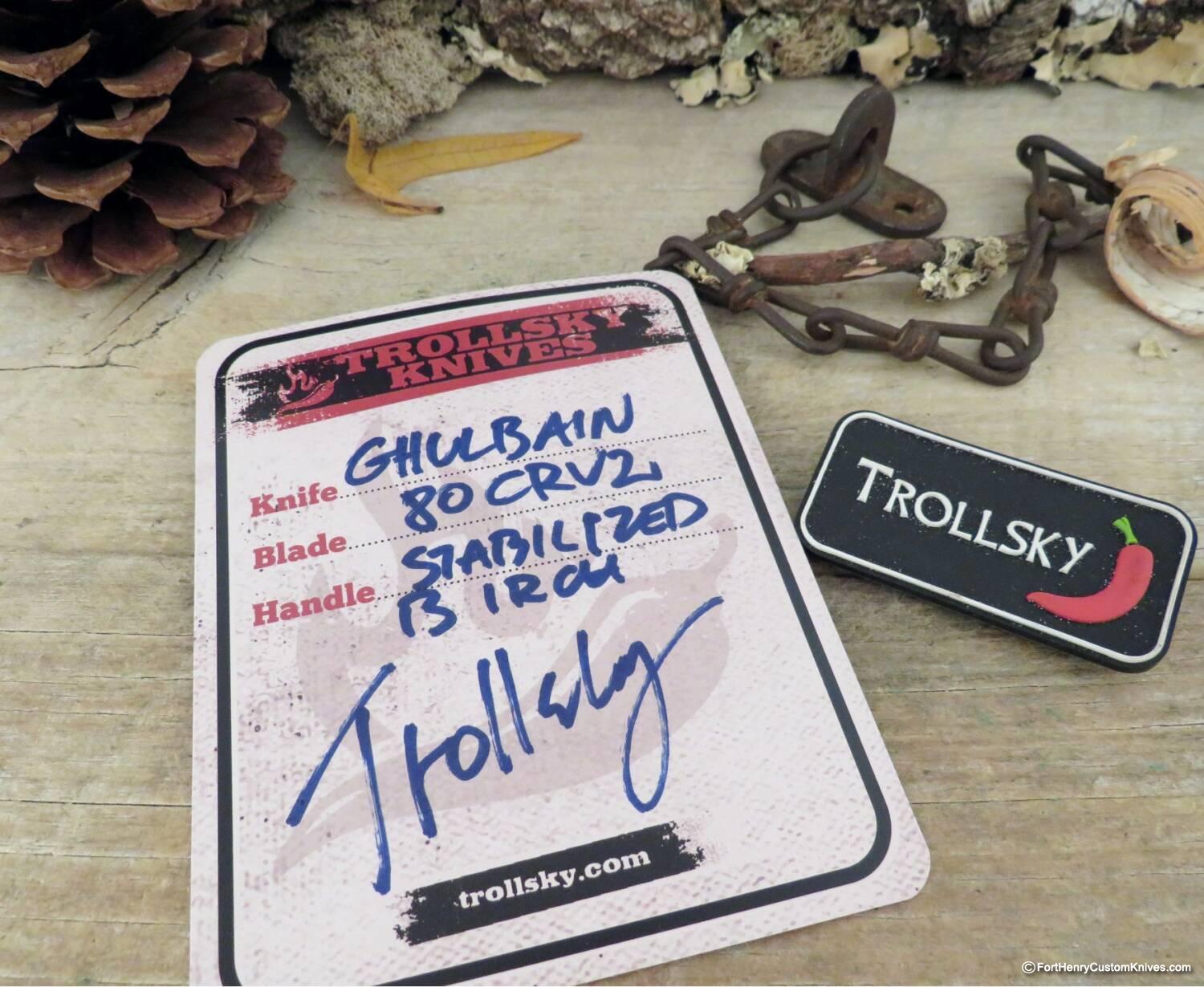 Trollsky Knives - Ghulbain - Stabilized Birch - Image 7