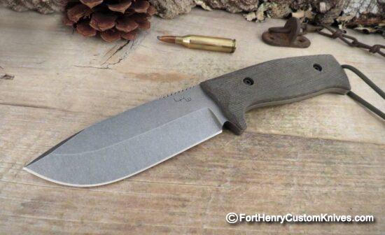 LKW Knives - Custom Crusher - Hunter / Survival - OD Green