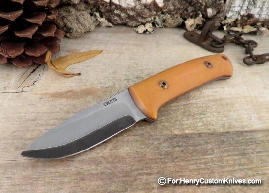 Dan Crotts - Custom Drop Point - Vintage G-10 - Takefu San Mai