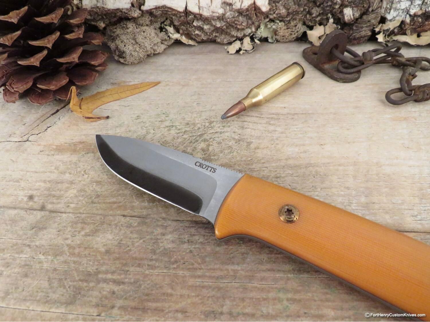 Dan Crotts - Custom Drop Point - Vintage G-10 - Takefu San Mai - Image 2