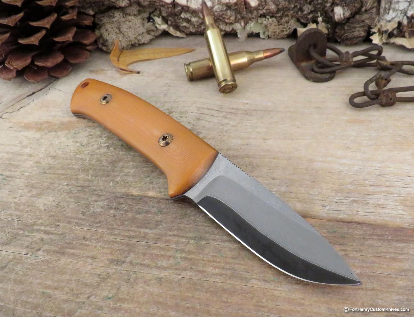 Dan Crotts - Custom Drop Point - Vintage G-10 - Takefu San Mai - Image 4