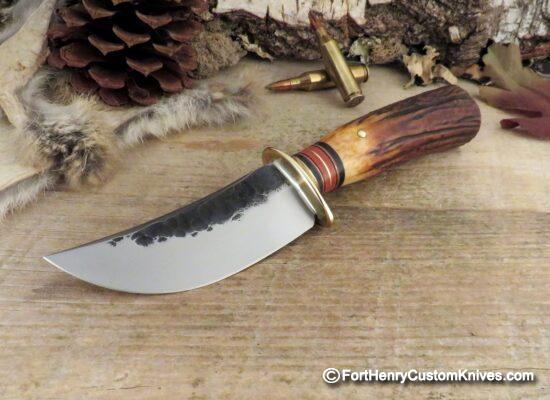 Jim Behring ~ Treeman Knives - Fox River Hunter - Amber Sambar Stag - Image 6