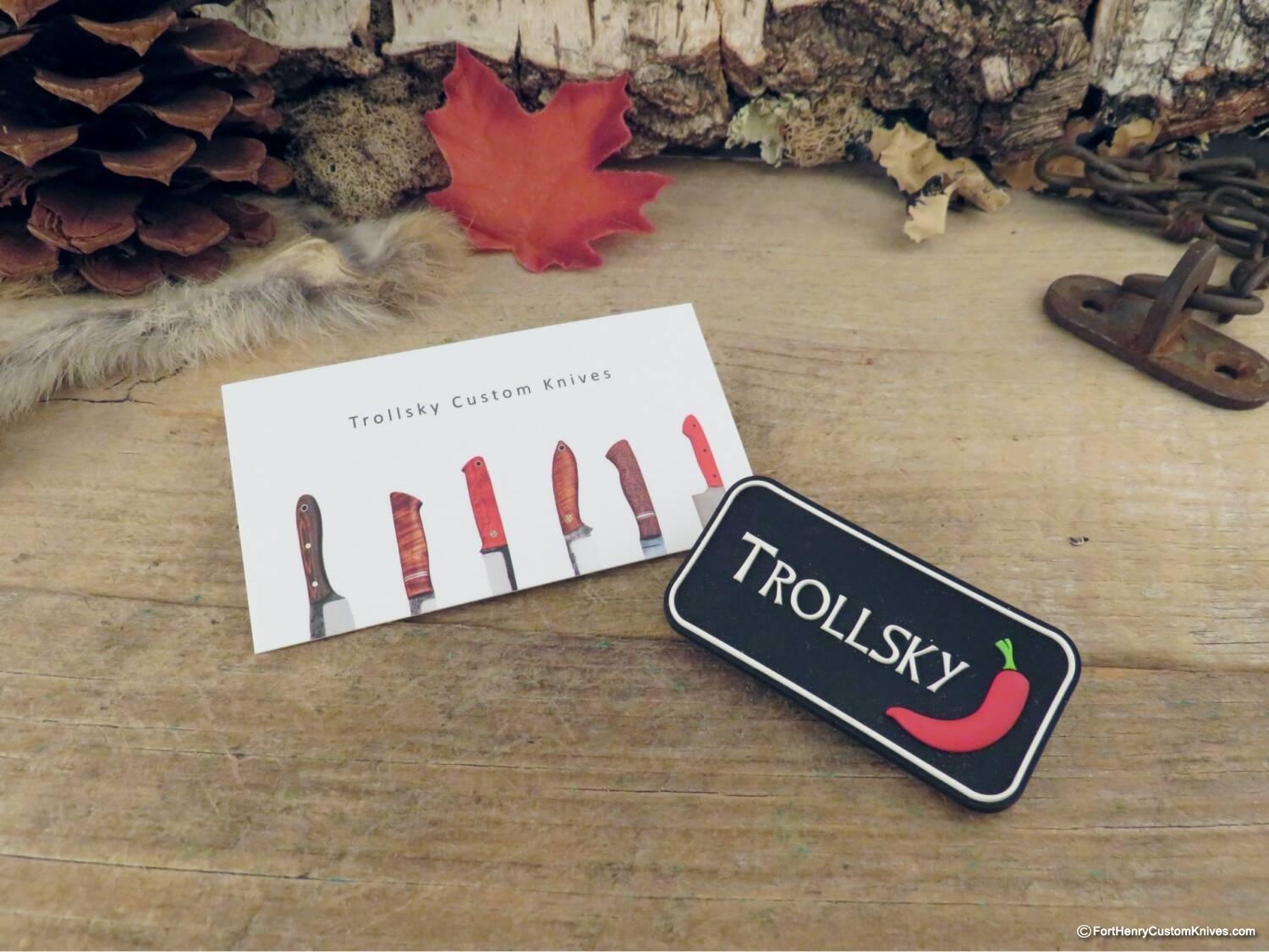 Trollsky Knives - Custom Wanderer - Stabilized Birch - Image 7