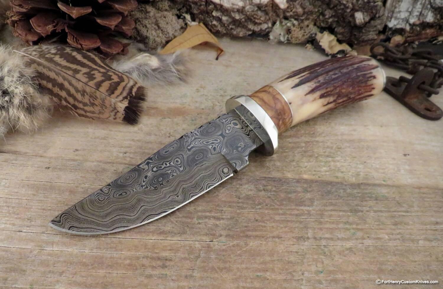 Herb Derr - Cascade Clip Point - Sambar Stag