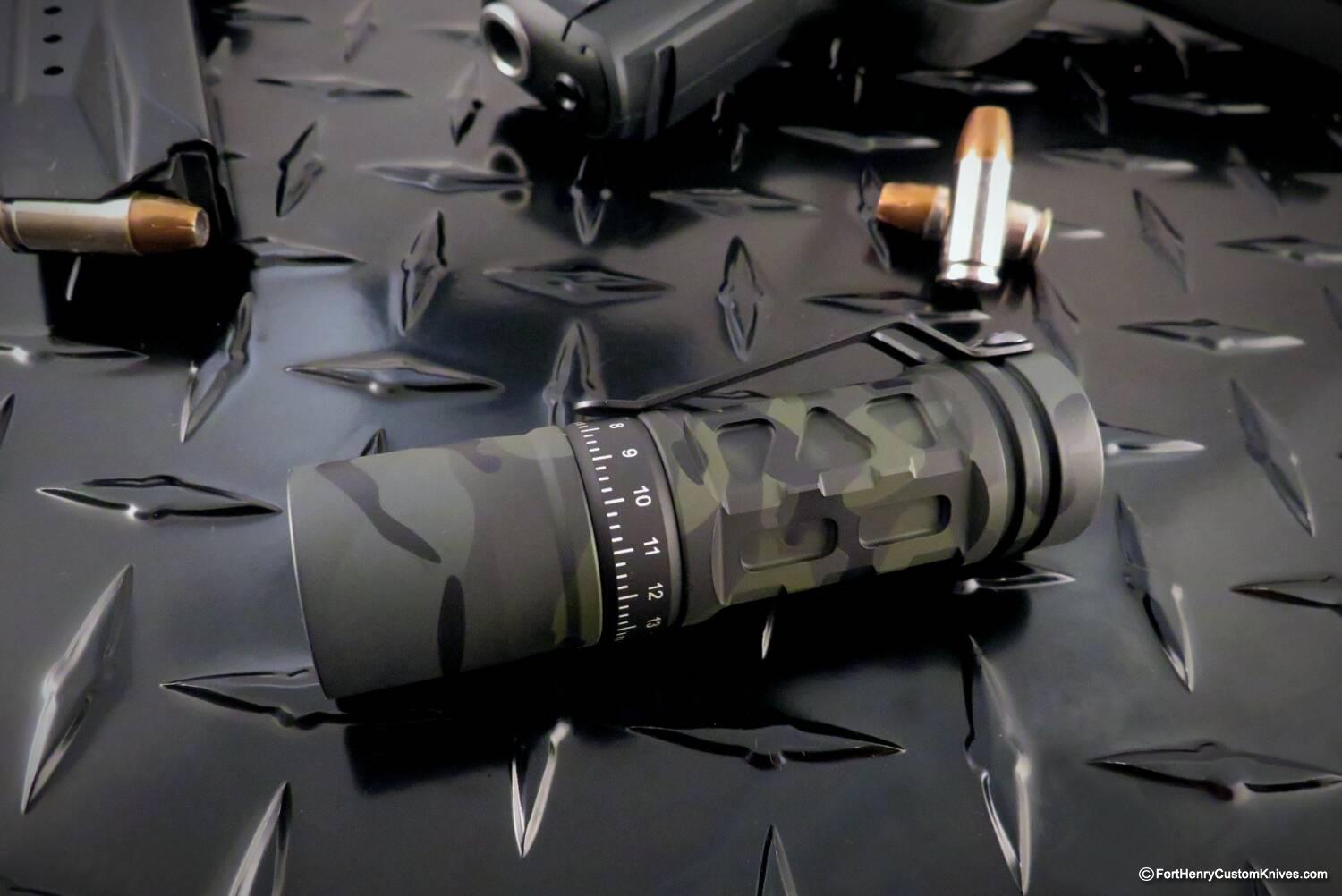 Barrel Flashlight - Rare MultiCam Black Rail - 3 Picatinny - Image 3