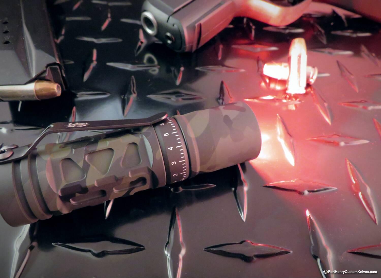 Barrel Flashlight - Rare MultiCam Black Rail - 3 Picatinny - Image 5