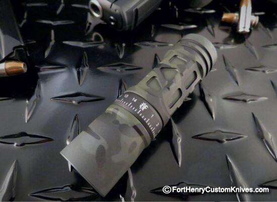 Barrel Flashlight - Rare MultiCam Black Rail - 3 Picatinny