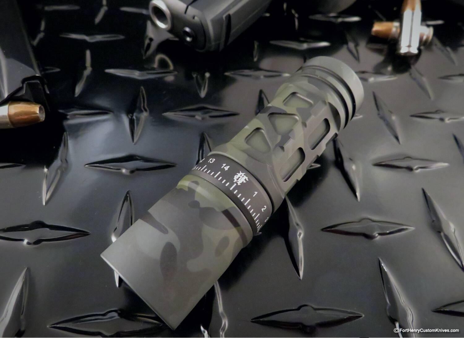 Barrel Flashlight - Rare MultiCam Black Rail - 3 Picatinny