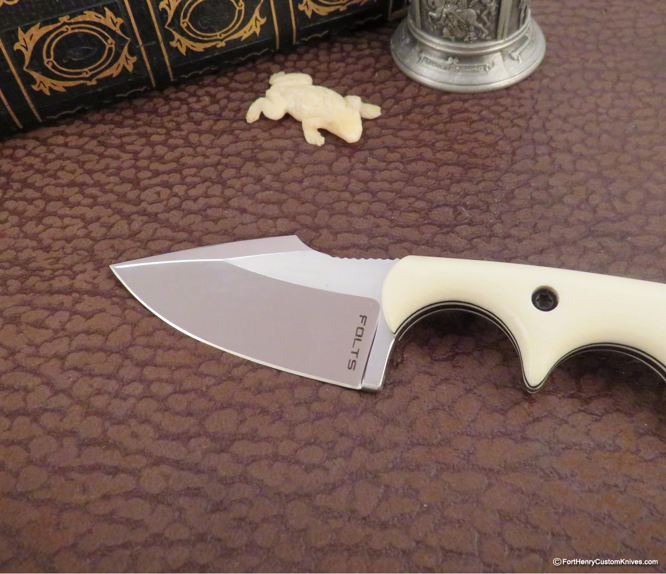Alan Folts - EXCLUSIVE Custom Harpoon Minimalist - Ivory G-10 - Image 4