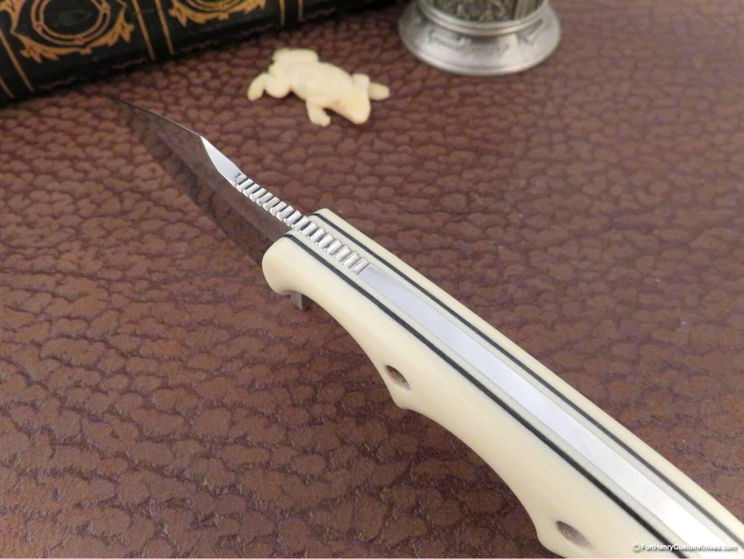 Alan Folts - EXCLUSIVE Custom Harpoon Minimalist - Ivory G-10 - Image 3