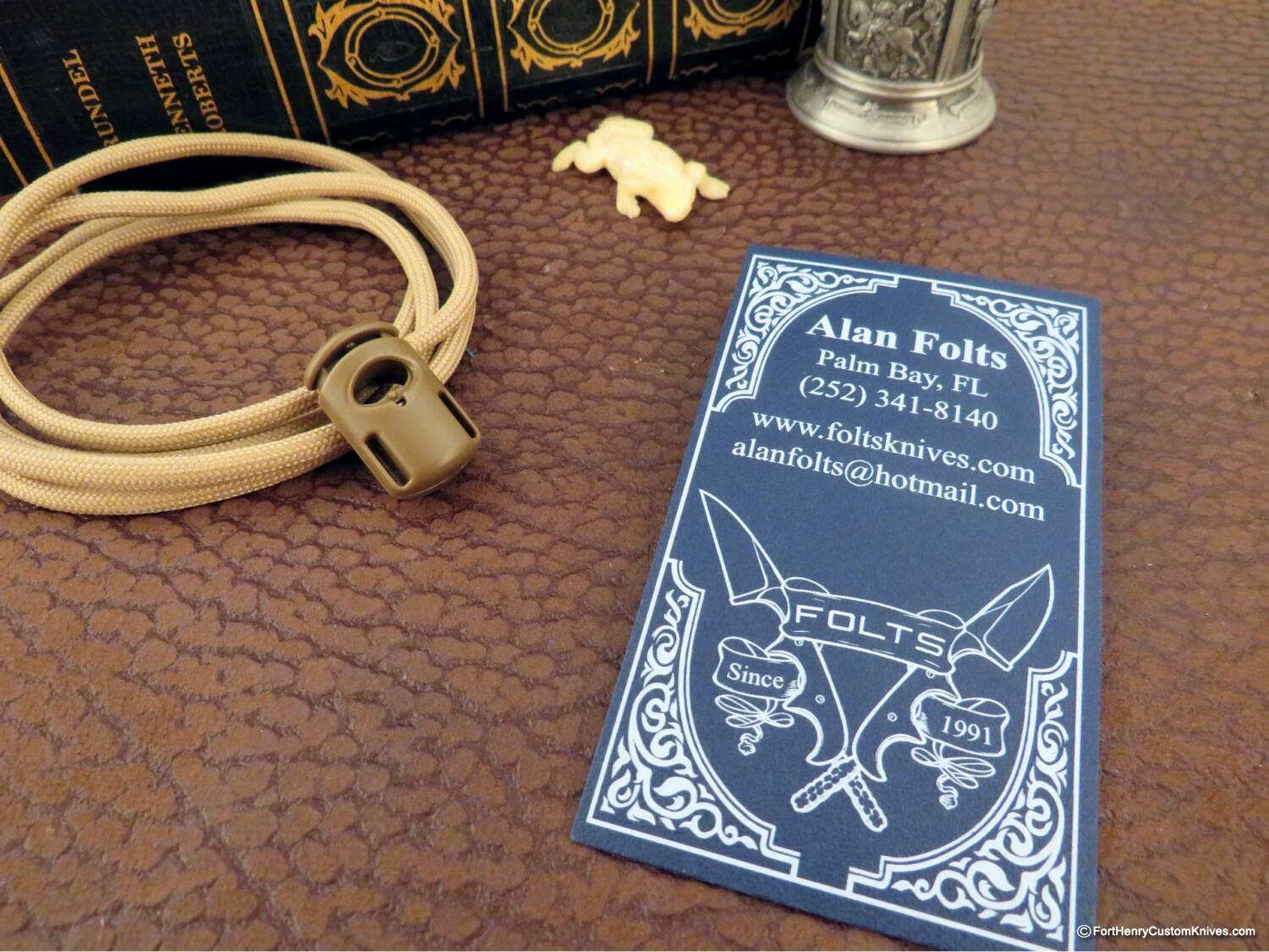 Alan Folts - EXCLUSIVE Custom Harpoon Minimalist - Ivory G-10 - Image 6