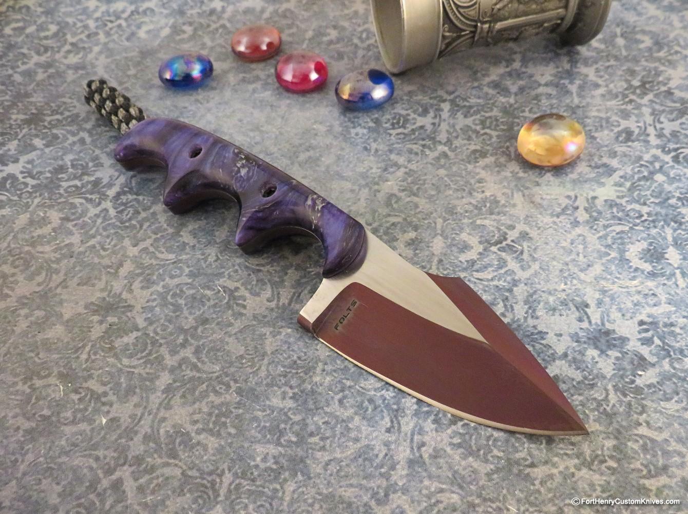 Alan Folts - Rare Hand Carved - Titanium Harpoon Minimalist - Anubis - Image 3