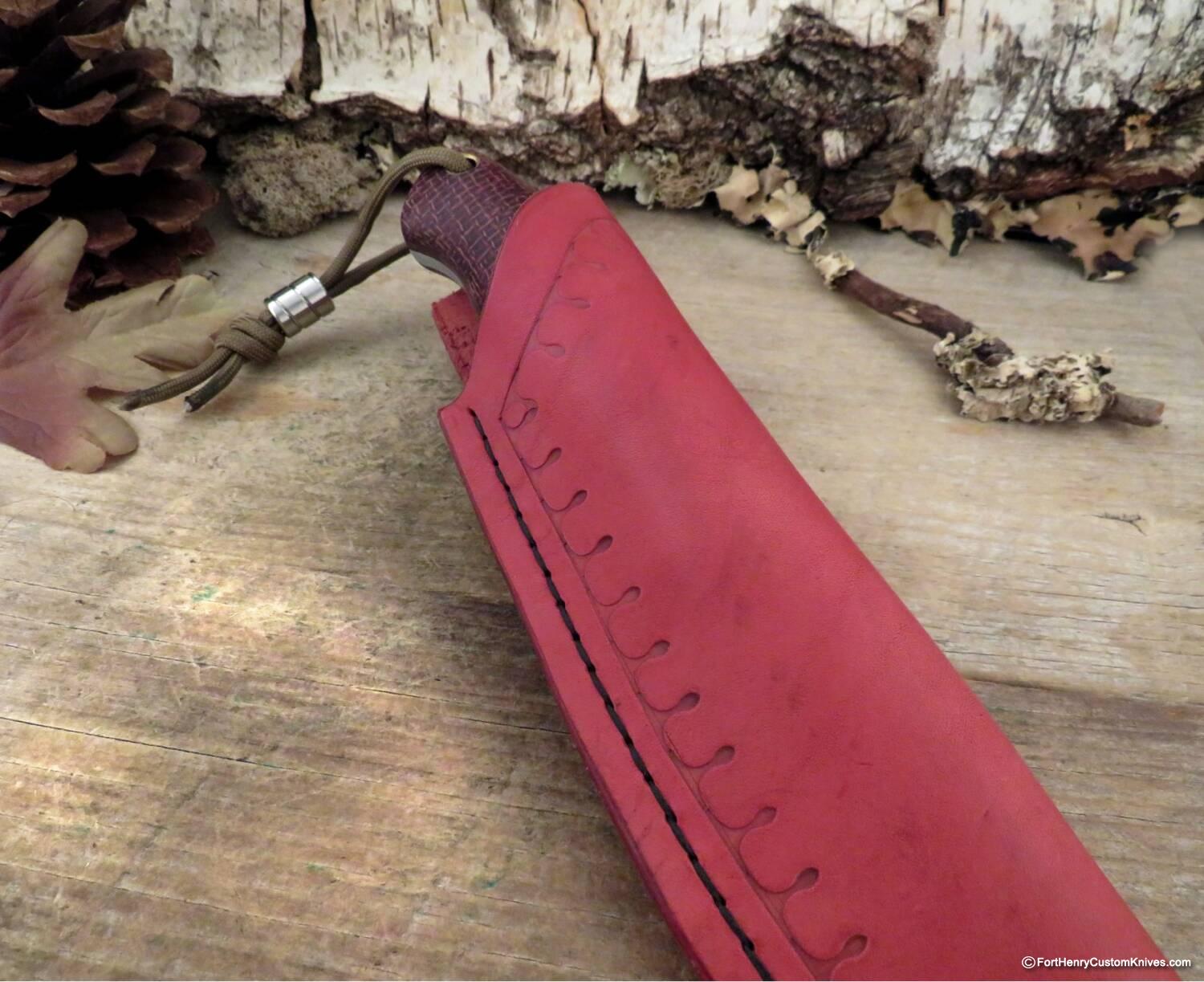 Trollsky Knives - Custom Wanderer - Burlap Micarta - Image 6