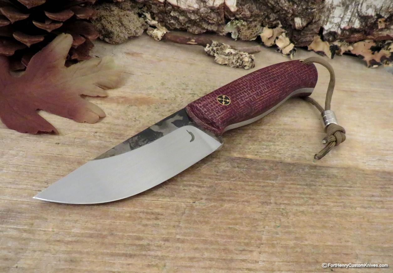 Trollsky Knives - Custom Wanderer - Burlap Micarta
