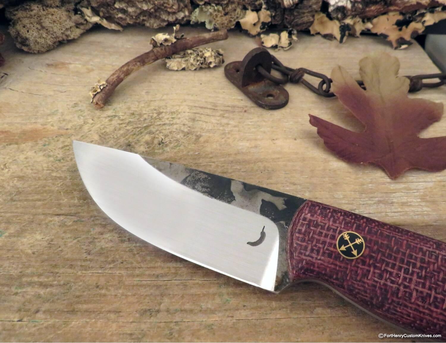 Trollsky Knives - Custom Wanderer - Burlap Micarta - Image 2