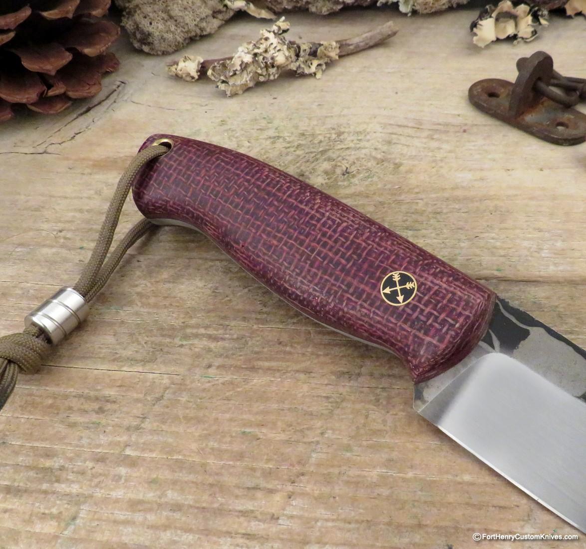 Trollsky Knives - Custom Wanderer - Burlap Micarta - Image 4
