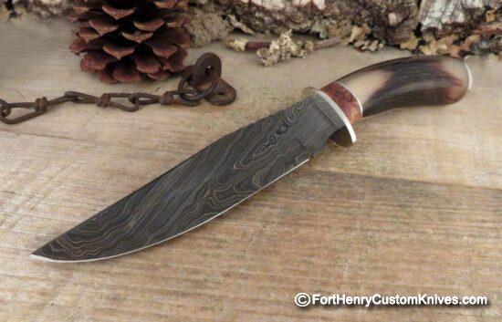 Herb Derr - NEW Model - James Black Bowie - Kudu - Hand Forged