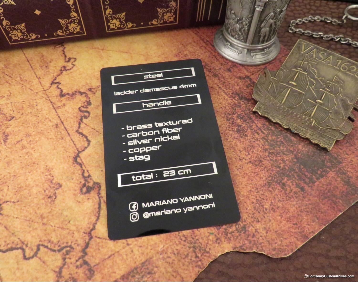 Mariano Yannoni - Presentation Gaucho - Sobral Damascus - Sambar Stag - Image 7