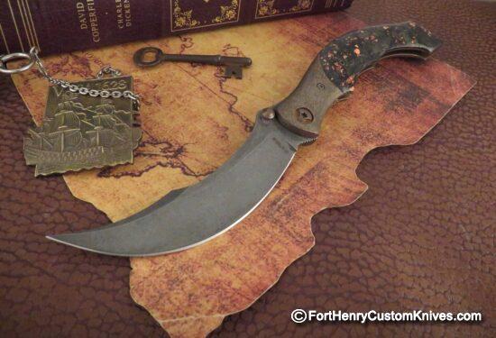 Alan Folts - Rare Ritual - Persian Style Elmax Blade - Copper Shred