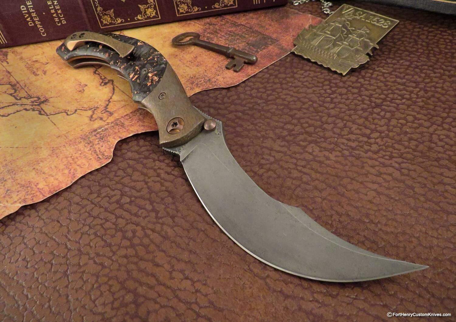 Alan Folts - Rare Ritual - Persian Style Elmax Blade - Copper Shred - Image 6