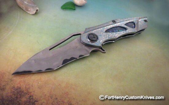 Dew Hara - Custom NOAH Tanto Flipper - Abalone Inlay